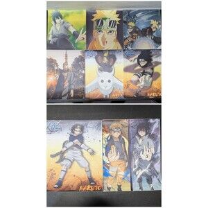 Naruto Fabric Poster Set of 8 - Sasuke Itachi Deidara Boruto - 8x10 Silk...